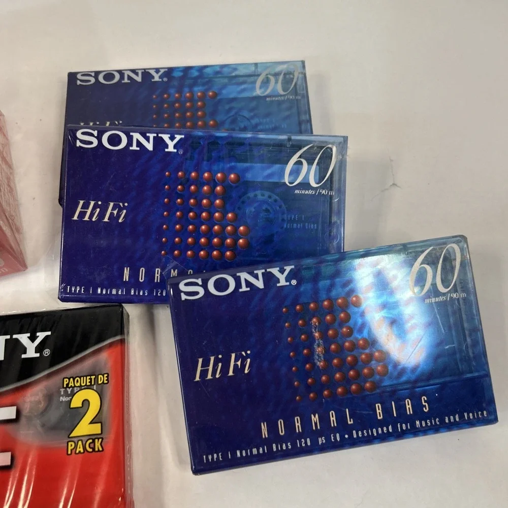 Sony High Fi Fidelity‎ Cassette Audio Tapes 60 And 90 Minutes Lot